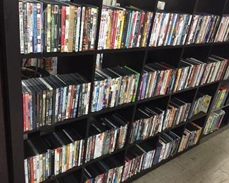 Large extensive DVD collection new old current two dollars each. Buy 20 and get five free