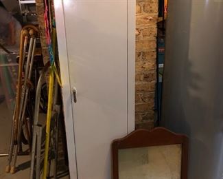 Vintage metal storage cabinet