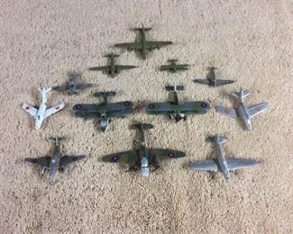 0028  Collection of mini Diecast aircraft.