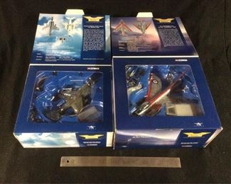 0043  Corgi Model Airplanes  Hawker Harrier and EE Lightening F1A.