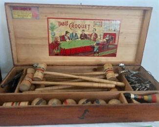 Victorian Table Croquet game