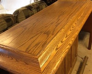 Solid Oak Bar with Brass foot rail