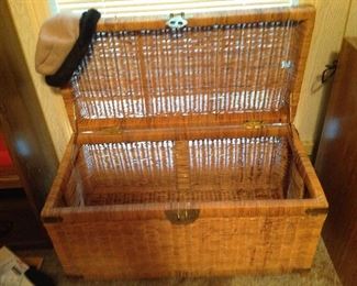 Large rattan chest