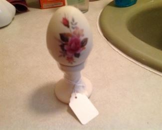 Decorative egg and stand