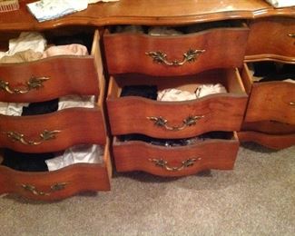 Drawers full of ladies undies, including half slips