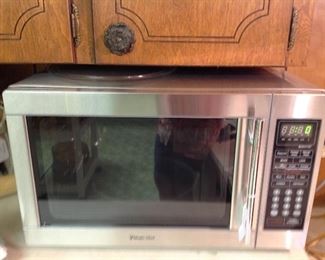 Stainless steel Magic Chef microwave