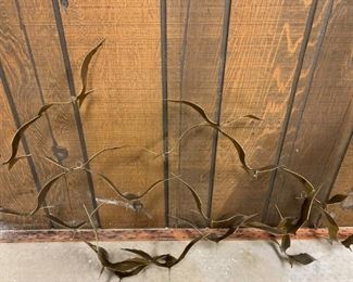 wall sculpture, flock of seagulls, C. Jere style