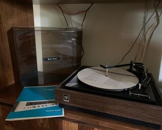 Bell and Howell stereo system--record player, speakers, 8 track, tuner