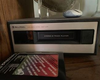 Bell and Howell stereo system--record player, speakers, 8 track, tuner
