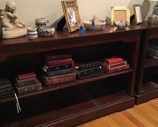 Second bookcase, old bibles and prayer books 