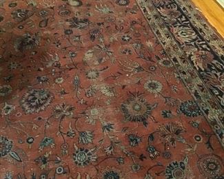 Antique hand knotted Persian  Sarouk rug
