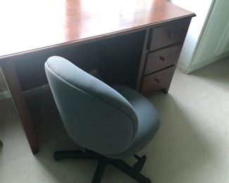 Smaller desk and chair