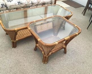 2 Rattan Style Tables https://ctbids.com/#!/description/share/191787
