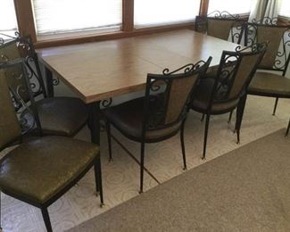 Formica Table with Wrought Iron Chairs https://ctbids.com/#!/description/share/191789