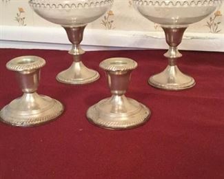 Weighted Sterling Candy Dishes And Candle Holders https://ctbids.com/#!/description/share/191831