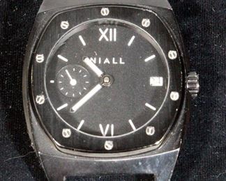 Niall One.3 Stealth Black One.3 All Black Timepiece / Watch With 65 Hour Power Reserve Eterna 3903a Movement
