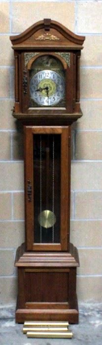 30 Day Grandfather Clock Needs Weights Assembled 75"H x 16"W x 10"D