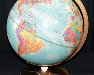 Replogle World Nation Series Globe On Stand, Spins, 16" H