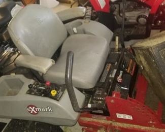 Exmark lazer z 54" zero turn mower with basket