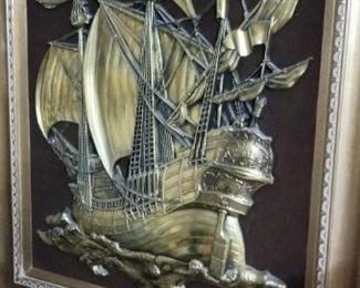 Brass wall art