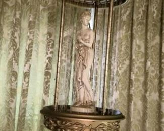 Stunning Oil lamp, when turned on the oil cascades down and is illuminated
