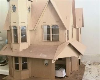 Large unfinished doll house