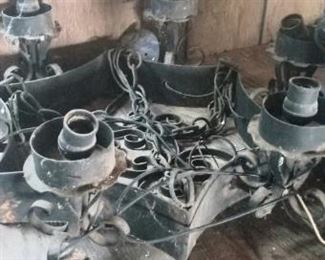 Vintage iron chandelier