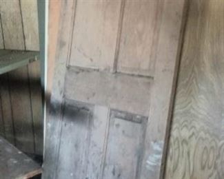 Several vintage doors