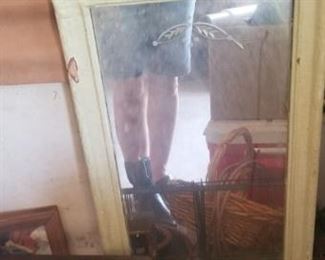 Small antique mirror