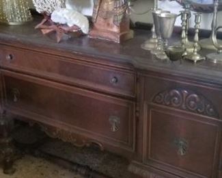 Beautiful antique harvest sideboard