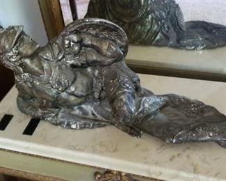 Large knight sculpture