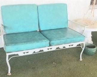 Vibrant retro love seat, whole set of funky furniture available