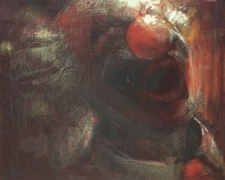 CHAVEZ Jose Oil On Canvas Clown