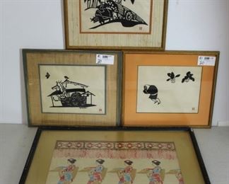 INIKUMO Framed and Signed Asian Prints