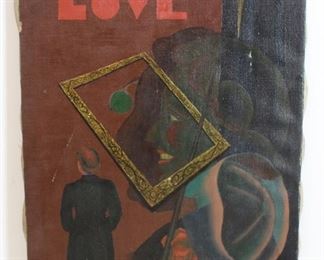 KALIX Robert Signed Oil On Canvas Love