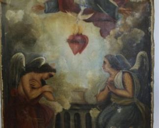 UNSIGNED Old Master Style Religious Oil on Canvas