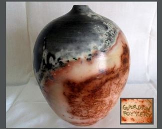 Beautiful Pottery Vase Marked Garden Pottery