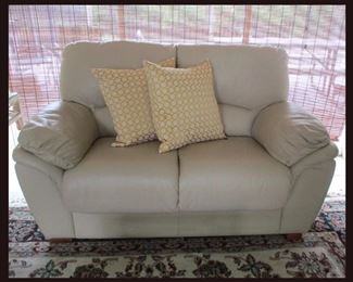 Leather Love Seat, Has a Matching Sofa