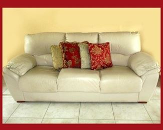Leather Sofa Matches the Leather Love Seat