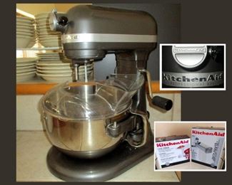 Kitchenaid Mixer Professional 600 with Attachments in Boxes and Original Paperwork