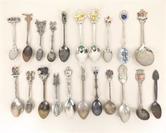 Lot of Collectible Souvenir Spoons
