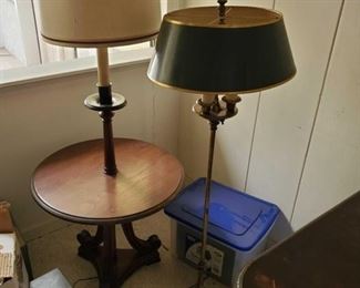603: Two Vintage Lamps
1st last measures 60" tall karma the vintage brass lamp measures 54" tall