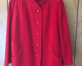 clothing red coat