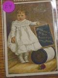 Advertising card. WILLIMANTIC The best thread for sewing machines.