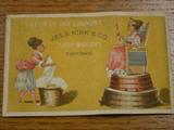 Advertising card.JAS.S. KIRK and CO. SOAP MAKERS Chicago.