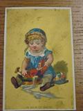 Advertising card. UN BAIN DE SIEGE. Soap little girl.