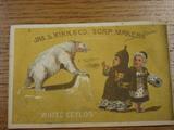 Advertising card. JAS. S. KIRK and CO. SOAP MAKERS.