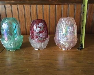 fenton glass candle holders