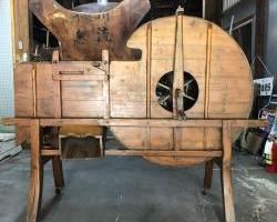 RARE Antique Chinese Wooden Rice Thresher