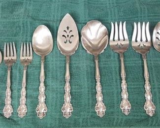 Beethoven silverplate service set.